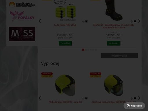 největší eshop s vybavením, výzbrojí a výstrojí pro hasiče v čr.