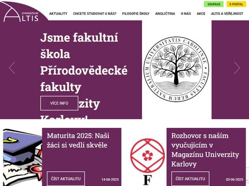 soukromé gymnázium altis v praze petrovicích