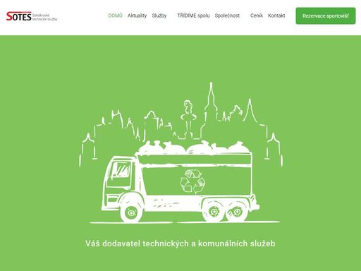 sokolovské technické služby sotes sokolov spol. s r.o. se zabývají nakládání s odpady, komplexní péčí a údržbou města sokolov.