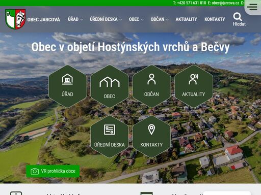 oficiální stránky obecního úřadu v jarcové, aktuální informace a dokumenty týkající se správy obce a kultirního nebo sportovního dění v obci.