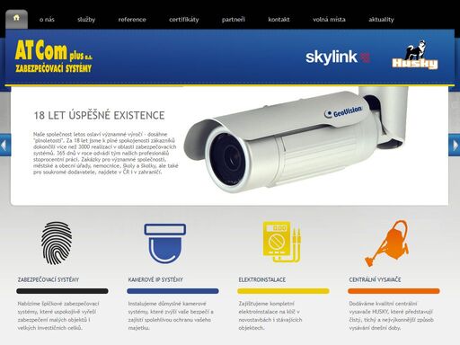 společnost at com plus a.s. - opočno nabízí zabezpečovací systémy, kamerové systémy, centrální vysavače, satelity a elektroinstalace.
