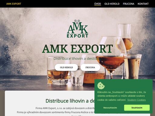 amkexport s.r.o. poděbrady, výhradní dovozce spišské borovičky, distribuce lihovin a destilátů