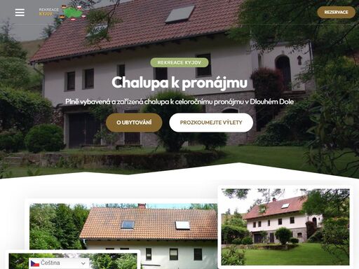 rekreace kyjov nabízí chalupa k pronájmu kyjov, ubytování lužické hory a pronájem chalupy české švýcarsko