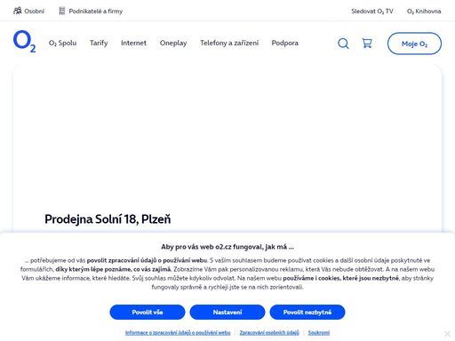 prodejna plzeň - solní 18. o2 služby, telefony, zařízení a příslušenství nebo profesionální podpora a spoustu dalšího, to nabízejí všechny naše značkové prodejny.