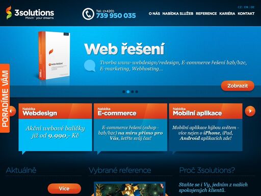 3solutions, spol. s r.o., webdesign, e-commerce, b2b, b2c, cms, mobilní aplikace pro iphone, aplikace pro android.