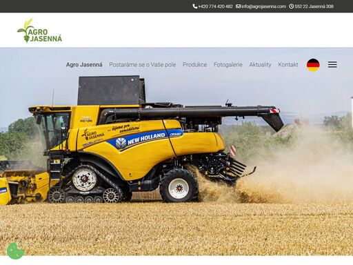 agro jasenná nabízí spolupráci zemědělcům na náchodsku. svěřte nám své pozemky, my se postaráme o vaši půdu.