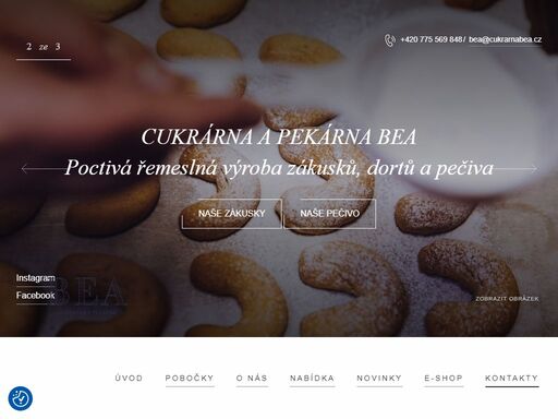 cukrárna a pekárna bea. najdete nás ve městech jiřetín pod jedlovou a varnsdorf.