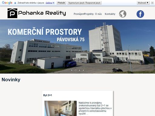 pohanka reality je dynamická rodinná firma s dlouholetou tradicí vybudovaná od základu jen tvrdou pracovitostí. byla založena v jihlavě roku 1990 bez jakéhokoli zahraničního či úvěrového kapitálu a jejím jediným cílem bylo vybudovat energickou a spolehlivou firmu dodávající kvalitní servis zákazníkovi. zaměřuje se zejména na prodej a pronájem bytů, rodinných domů, kanceláří, komerčních prostor, skladů, restaurací a parkovacích míst na vysočině.