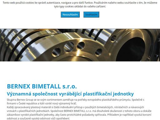 bernex bimetall s.r.o. – švýcarská strojírenská firma zabývající se obráběním kovů, přední výrobce plastifikačních systémů a jejich komponentů.