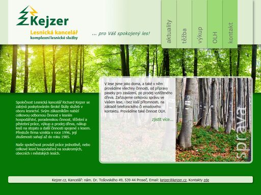 kejzer - lesnická kancelář / kompletní lesnické služby