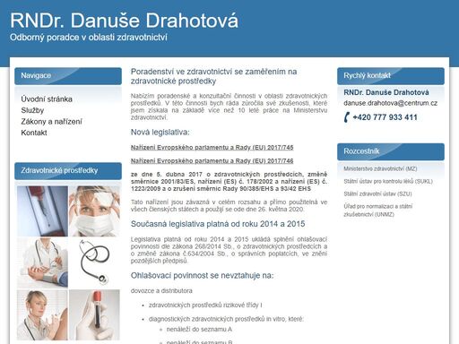 odborný poradce v oblasti zdravotnictví
