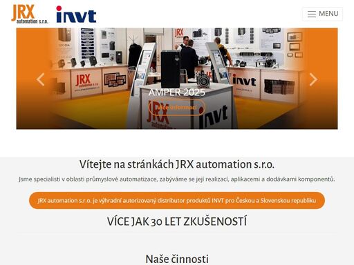 specialista v oblasti průmyslové automatizace - realizace aplikací a dodávky komponentů.
