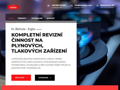 provádíme montáže plynových zařízení a kompletní revize plynu a plynových zařízení