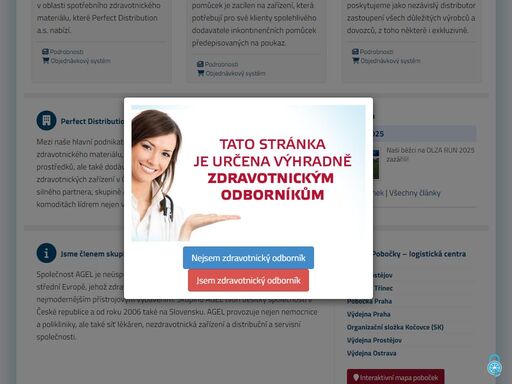 mezi hlavní podnikatelské aktivity společnosti perfect distribution a.s. patří komplexní řešení dodávek spotřebního zdravotnického materiálu, prodej papírových programů, čistící chemie a dezinfekčních prostředků, ale také dodávky speciálního zdravotnického materiálu do zdravotnických zařízení v české republice a na slovensku. díky zázemí stabilního a silného partnera – skupině agel a rozsáhlé distribuční sítí se společnost perfect distribution a.s. stala ve vybraných komoditách lídrem nejen v české republice, ale v celé střední evropě.