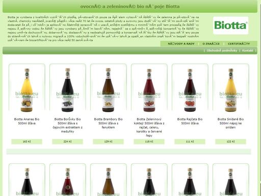 biotta.eu - ovocnă© a zeleninovă© bio năˇpoje, wellness, bio energy pită­ ovocnă© a zeleninovă© bio năˇpoje, wellness, bio energy pită­