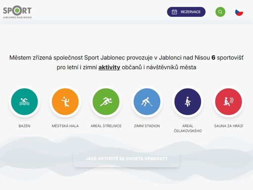 sportujte u nás! vyberte si ze sportovišť provozovaných městem jablonec nad nisou či přímo z aktivit, které vás baví