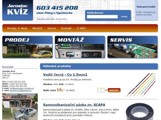 autoradia-vysilacky.cz - prodej, montáž, servis
