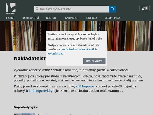 nakladatelství a distribuce odborné ekonomické literatury - ekonomie, management, marketing, finance, informatika, jazyky a další obory.