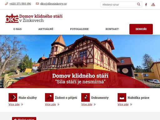 domov klidného stáří v žinkovech