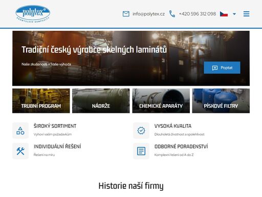 karvinský výrobce světového formátu dodávající řešení skelných laminátů přímo na míru do celé evropy.
