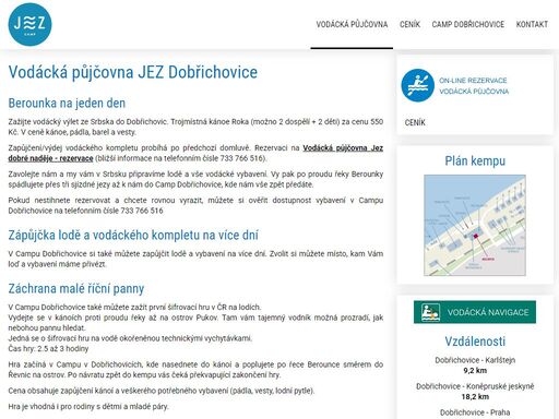 autocamp dobřichovice - ubytování u berounky