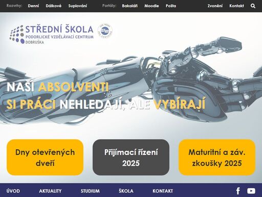 nabízíme nejžádanější studijní i učební obory podorlického regionu. naši absolventi si práci nehledají, ale vybírají. přijďte se k nám podívat.