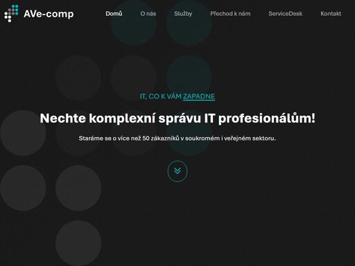 ave-comp s.r.o. poskytuje profesionální správu it, audit, outsourcing a kybernetickou bezpečnost. nabízíme také cloudové služby, monitoring a optimalizaci infrastruktury. zajistíme efektivní a bezpečný chod vaší it infrastruktury. kontaktujte nás dnes!