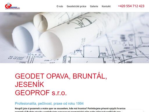 kontaktujte geodety z kanceláře geoprof s.r.o. provádí geodetické práce pro katastr nemovitostí a inženýrskou geodézii v opavě, bruntále, jeseníku, šumperku aj.