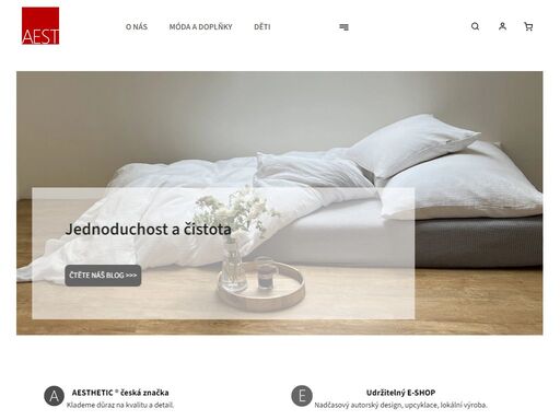 aesthetic je česká značka zaměřující se na textilní design pro celou rodinu. bytový textil na míru, závěsy, ubrusy, polstry na míru, ložní výbava, wellness a kuchyňský textil. textilní výrobky pro děti. navrhujeme od novorozenecké výbavy až pro dospělé.  jednoduchost kvalita materiálu a zpracování je předností…