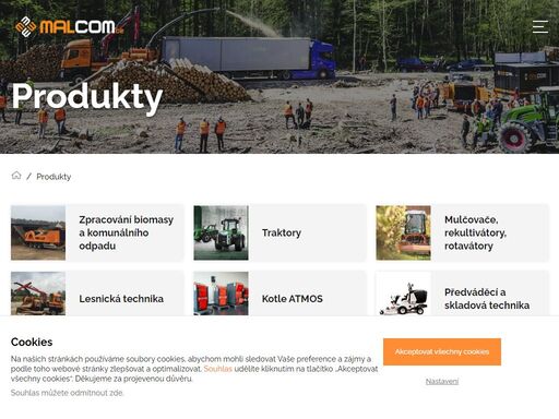 komunální a lesnická technika.  profesionální stroje pro údržbu měst a obcí | malcom cz s.r.o.
