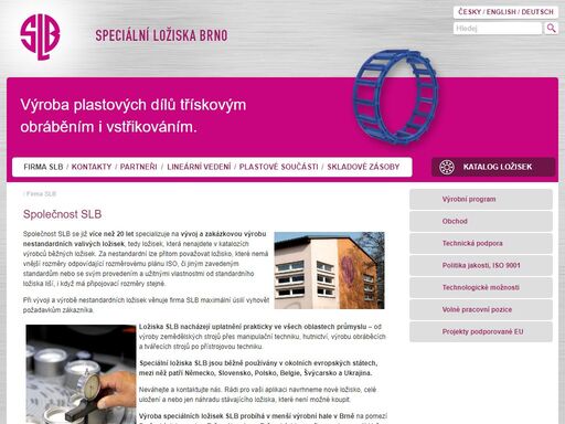 výrobce speciálních ložisek v brně. prodej a úpravy standardních ložisek. repase brousících vřeten. výroba přesných plastových dílů.
