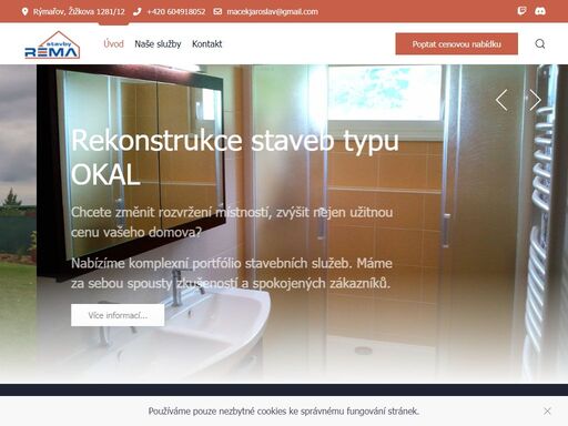 rekonstrukce, revitalizace a zateplení dřevostaveb typu okal - jaroslav macek, rekonstrukce rd typu okal, rema stavby, oprava staveb, rekonstrukce interiérů