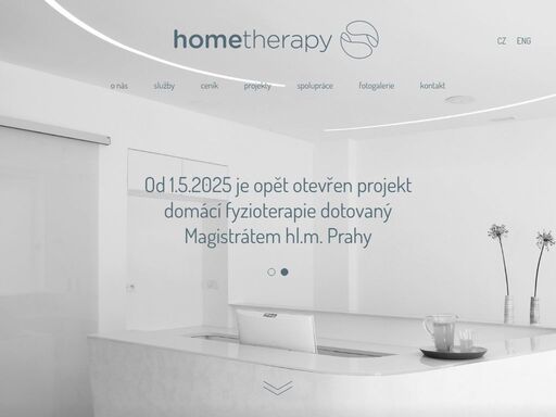 hometherapy.cz. rehabilitační služby v domácím prostředí a ambulancích.
