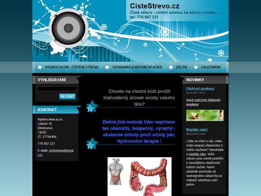 hydrocolon terapie - čisté střevo je základem imuntního systému,
my vám poradíme i jak dále po terapii 