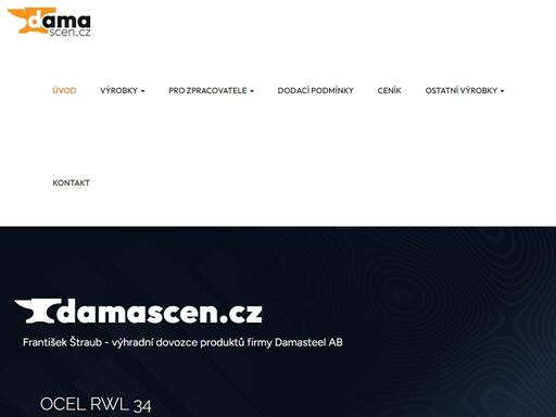 františek štraub - výhradní dovozce produktů firmy damasteel ab