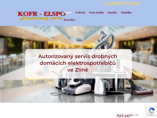 firma kofr-elspo autorizovaný servis elektrospotřebičů se zabývá záručními i pozáručními opravami. opravujeme drobné domácí elektrospotřebiče.