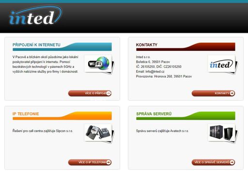 ip telefonie, správa serverů, připojení k internetu