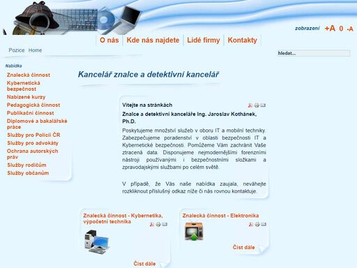 kancelář znalce a detektivní kancelář ing. jaroslav kothánek, ph.d.