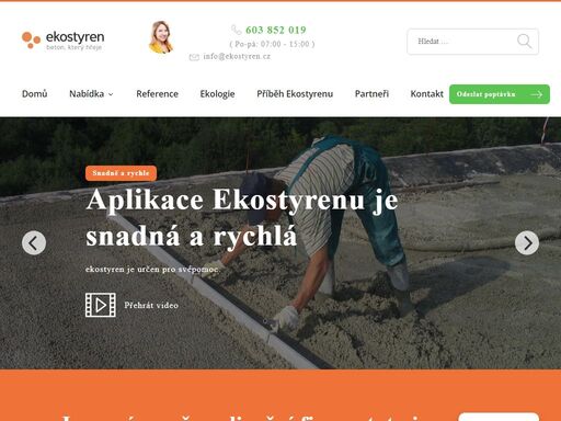 specializujeme se na ekologické stavební materiály, včetně ekostyrenu, litých podlah, polystyrenbetonu a pěnobetonu. nabízíme udržitelná řešení pro moderní stavby s důrazem na kvalitu, inovace a ochranu životního prostředí.