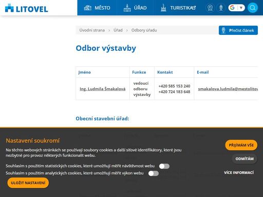 vedoucí odboru výstavbyobecní stavební úřad:agenda územně správní a stavebně správnínáplň činnosti:činnost vychází z působnosti zákona č.283/2021 sb., o územním plánování a stavebním řádu (stavební zákon) v platném znění a jeho prováděcích