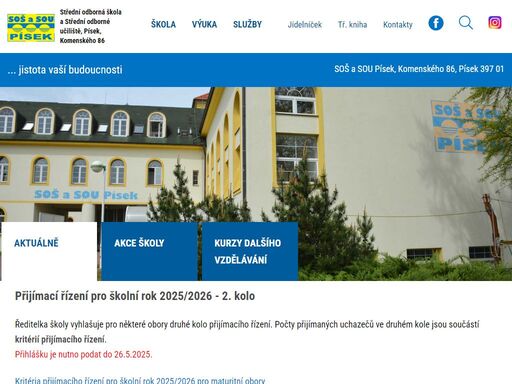 sos a sou písek - střední odborná škola a odborné učiliště písek