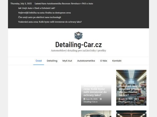objevte svět automobilového detailingu s detailing-car.cz. nabízíme expertní rady, tipy a triky pro začátečníky i profesionály. naučte se, jak dosáhnout dokonalého vzhledu vašeho auta.