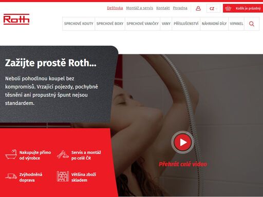 objednejte sprchové kouty a boxy roth přímo u českého výrobce! servis a montáž po celé čr! navštivte náš e-shop a vyberte si svoji vysněnou koupelnu.