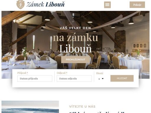 navštivte kamenný barokní zámek libouň nedaleko města vlašim a poznejte jedinečné podblanicko. využijte zámecké ubytování, pořádání svateb a večírků.