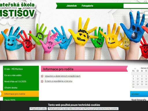 mateřská škola mstišov - dubí u nás vzdělává 25 dětí.