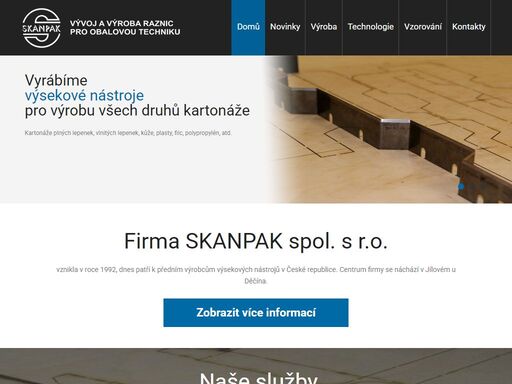 skanpak s.r.o. | vývoj a výroba raznic pro obalovou techniku / kartonáž