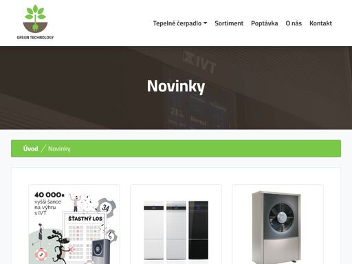 green technology products s.r.o. je spolehlivá firma s tepelnými čerpadly švédské značky ivt. garance kvality a nejdelší záruky na trhu.