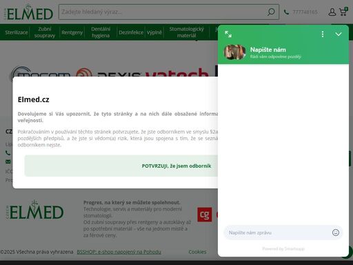 specialista na autoklávy mocom, sterilizaci, dezinfekci a dentální rentgenologii. vybavení zubních ordinací a spotřební materiál za výhodné ceny