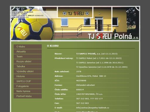 tj sapeli polná