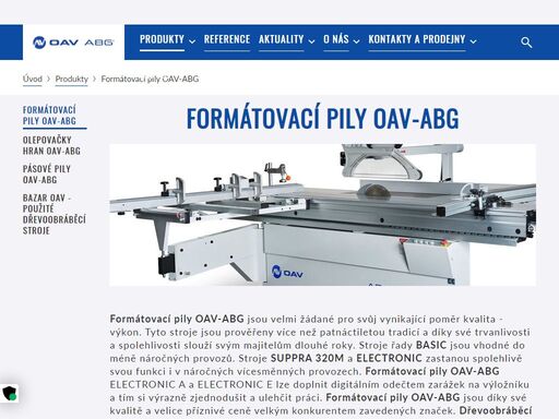 nabízíme prvotřídní a dostupné truhlářské stroje, splňující vysoké nároky na kvalitu opacování materiálu, přesnost seřízení a trvanlivost.
